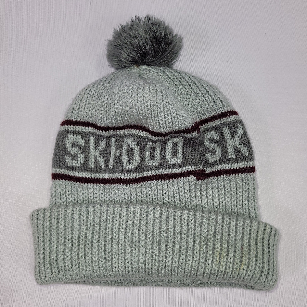 Ski-Doo Vintage Snowmobile Skidoo Toque Winter Knit Hat Youth One Size